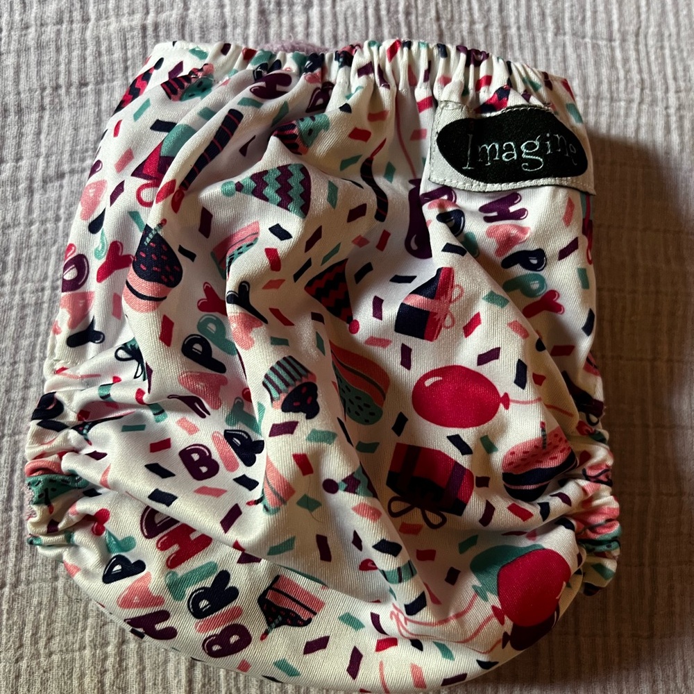 Girls Birthday 2-Piece Diaper Cover
